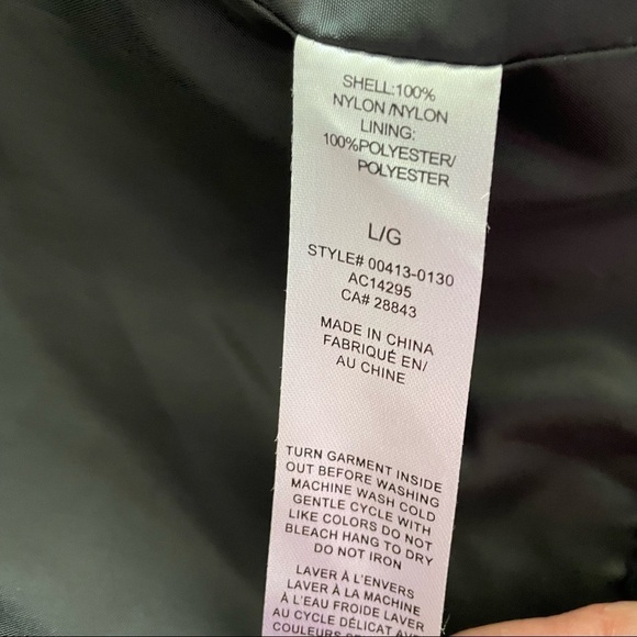 Tattoo black grey white  striped lined hooded spring fall jacket - Picture 7 of 10